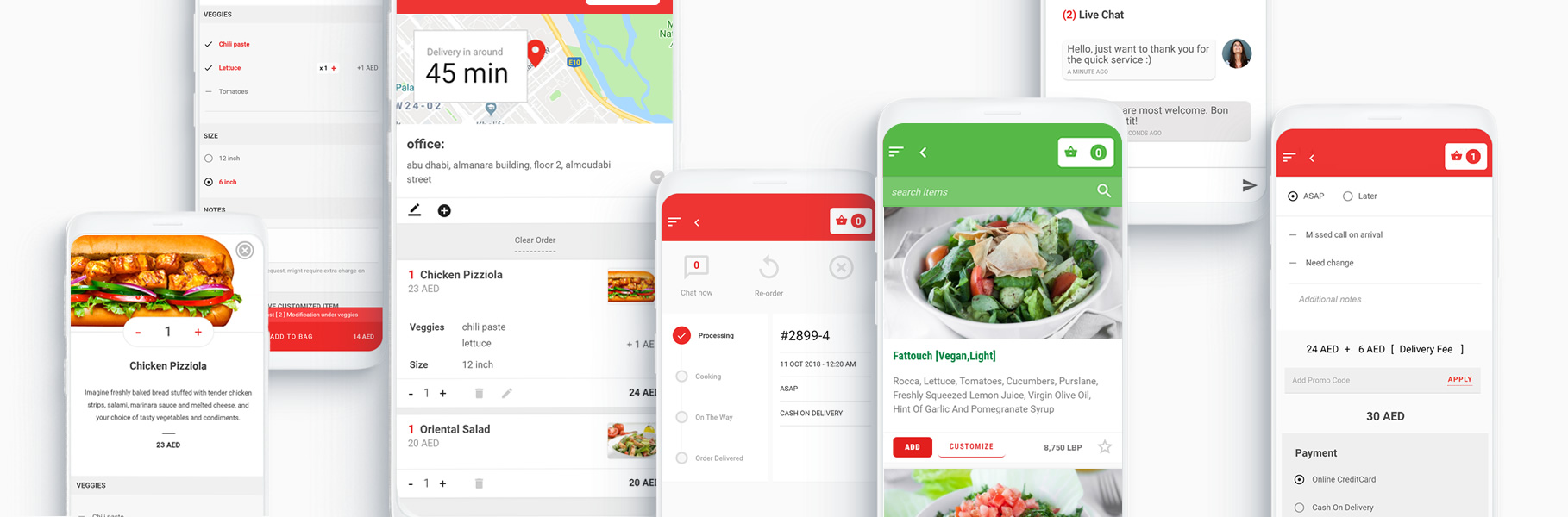 online ordering features
